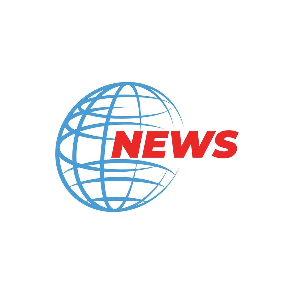 news logo channel design concept creative template vector