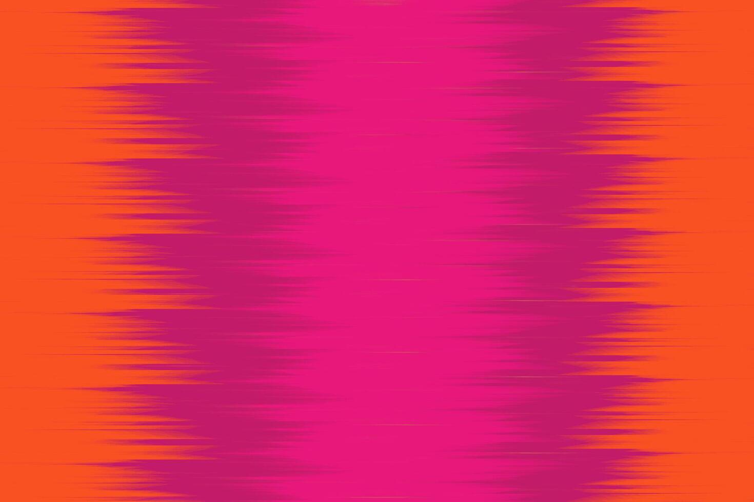 Pink and Orange abstract background. Ikat Pattern Design for Fabric, vector