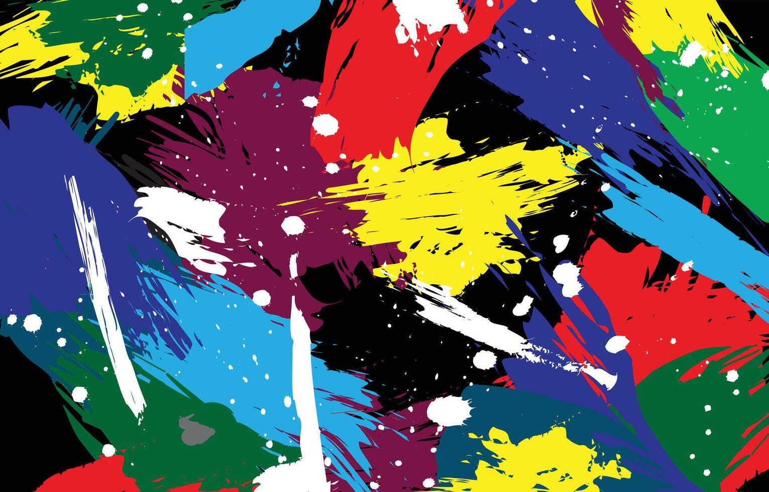 abstract colorful background with splashes vector