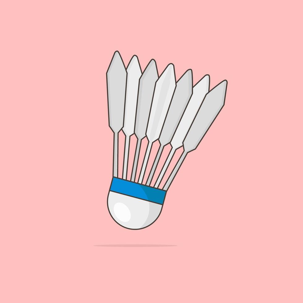 Shuttlecock. Badminton shuttlecock. Design of a shuttlecock vector