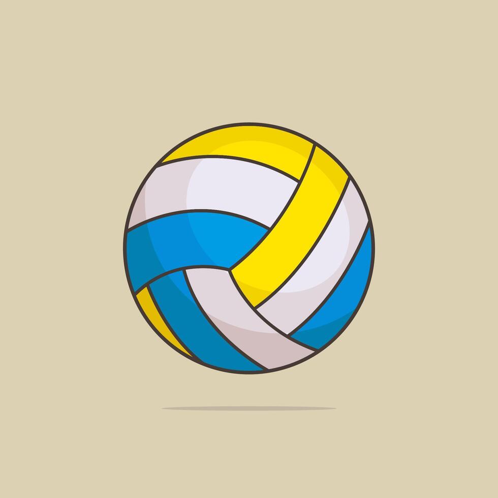 Flat volleyball Balls illustration vector