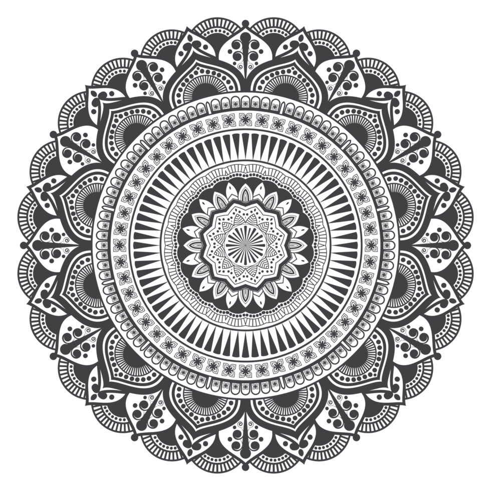 Black Mandala Isolated png