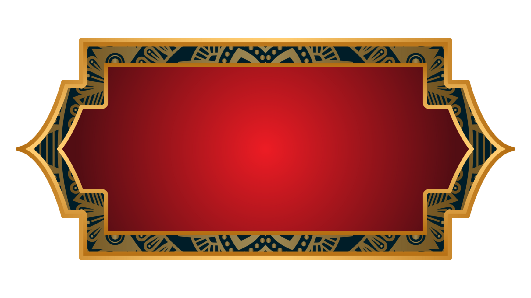 Islamic Text Box Gradient banner png