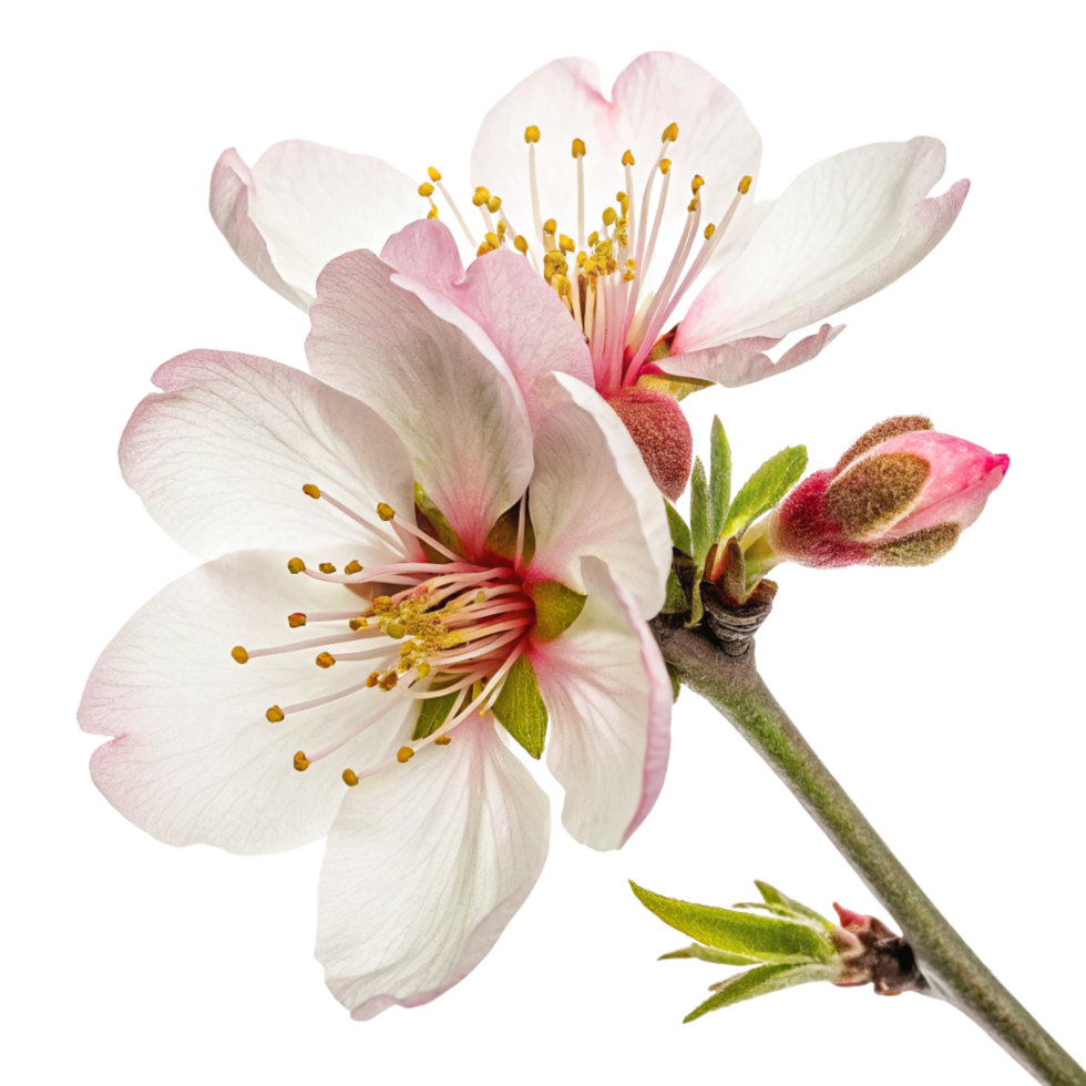 A Amazing beautiful white flower isolated on transparent background png