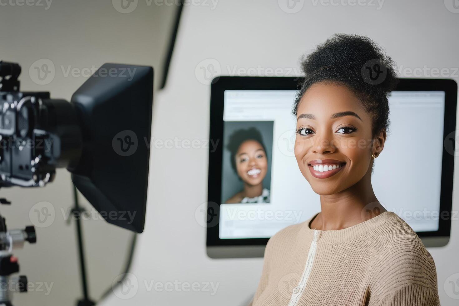 Capturing the essence of a joyful moment in a professional studio photo