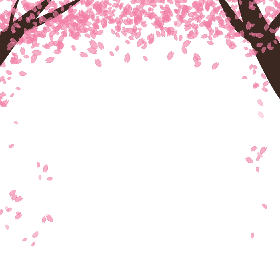Sakura Trees Decoration png
