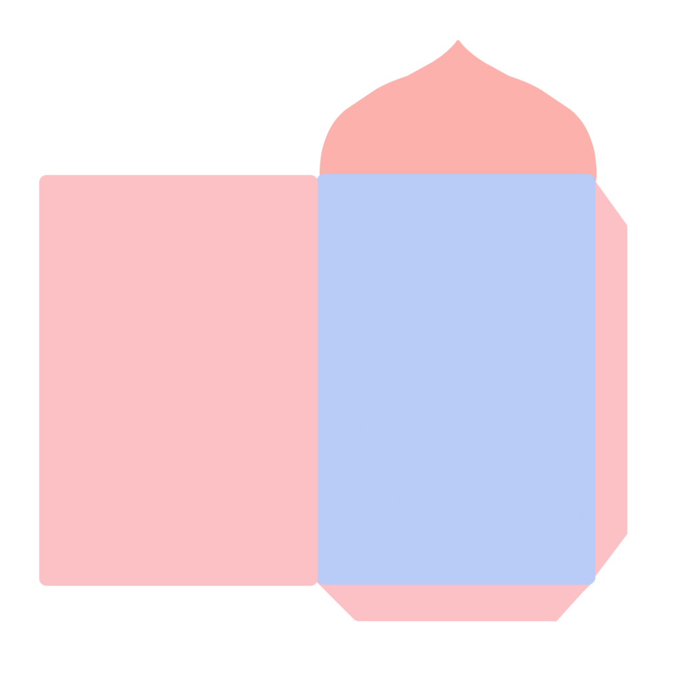 Ramadhan Blue Pink Envelope png