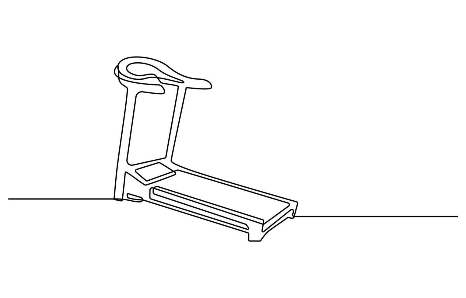 Treadmill Doodle Icon. Hand Drawn Symbol vector