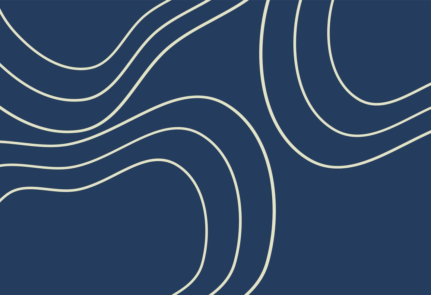Abstract background with wavy lines in blue colors. background blue illustration. vector
