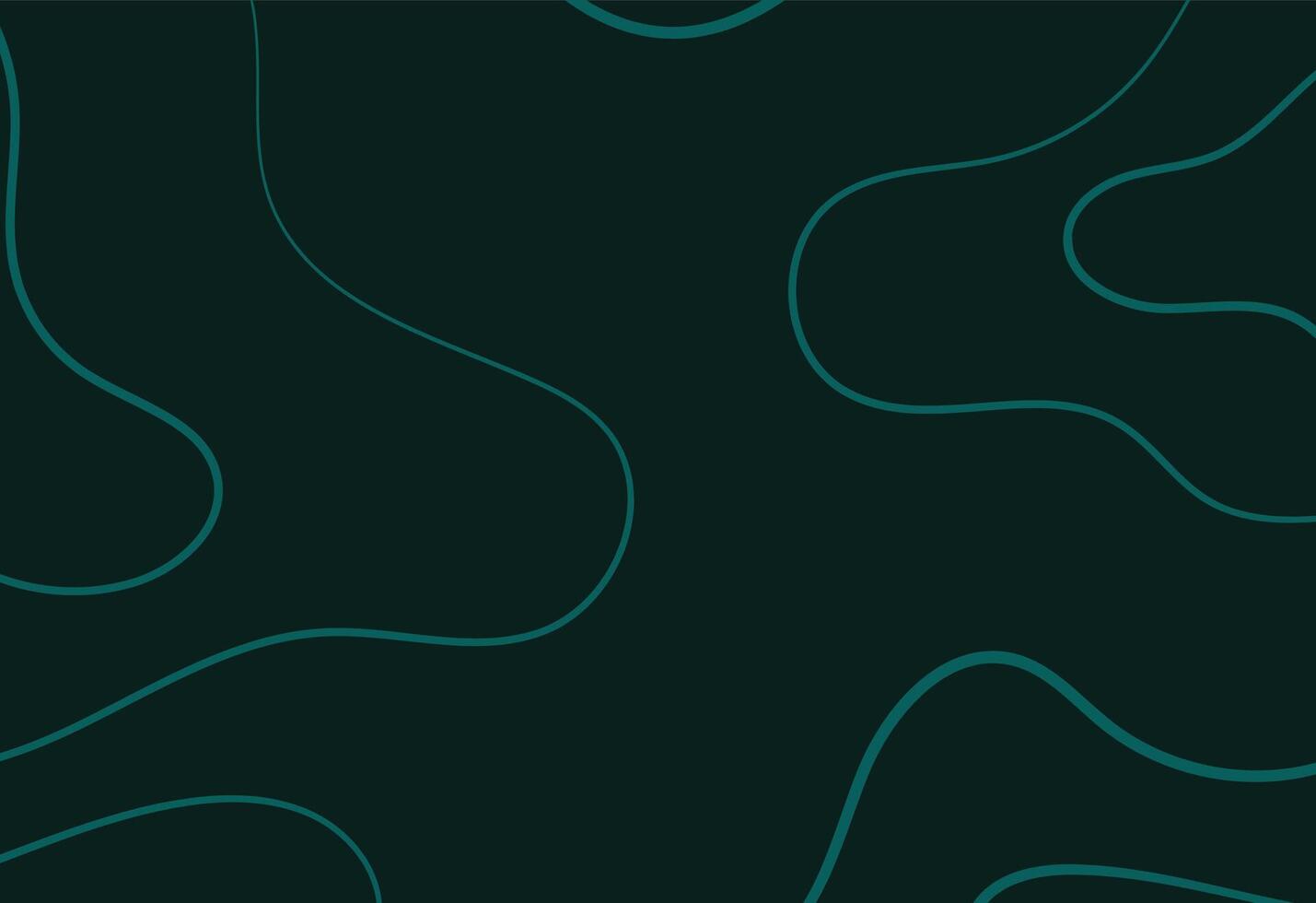 Abstract seamless pattern with wavy lines in green colors vector