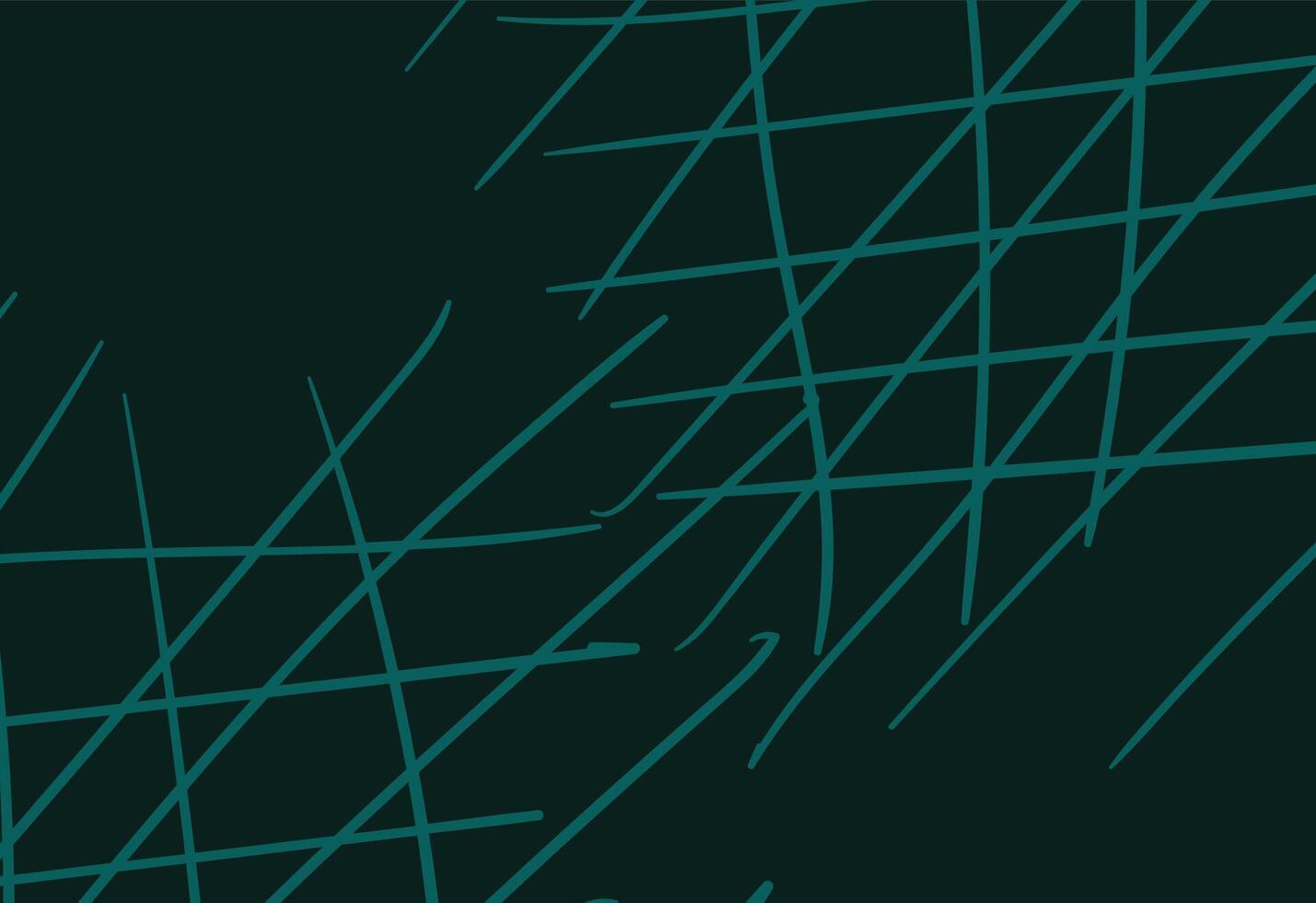 abstract background with chaotic lines in green and turquoise colors vector