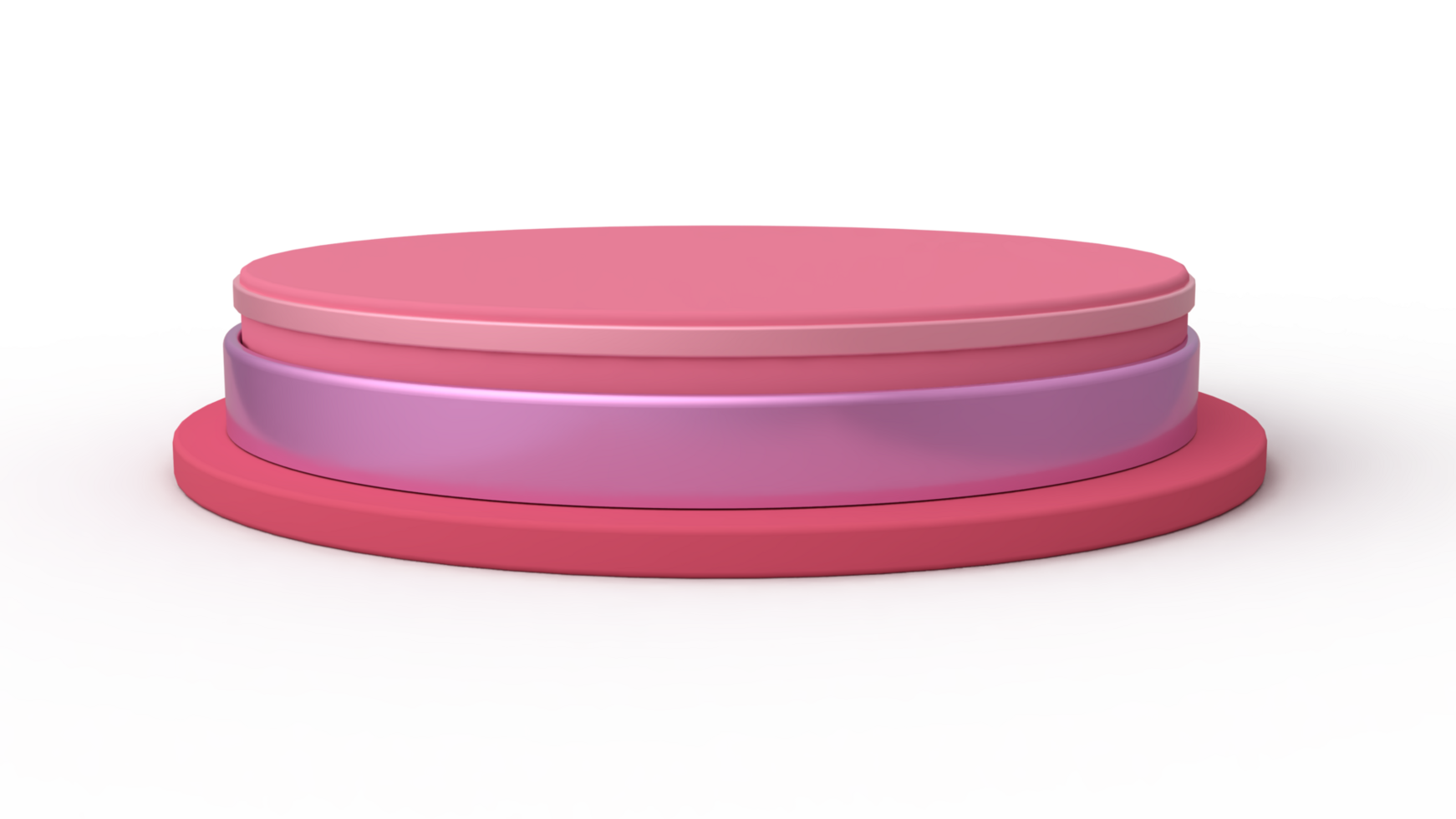 Pink tone 3d podium png