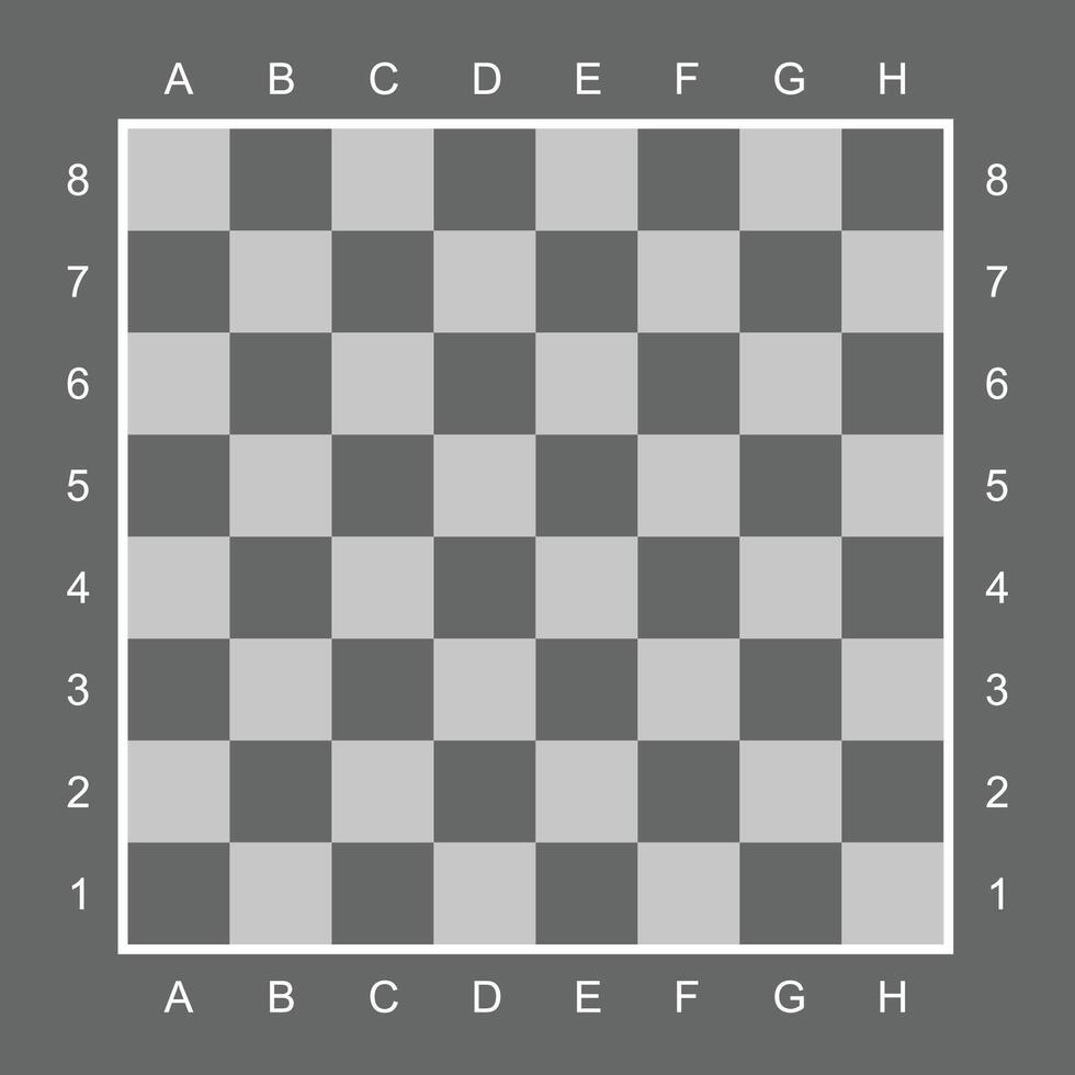 Chess board table game vector