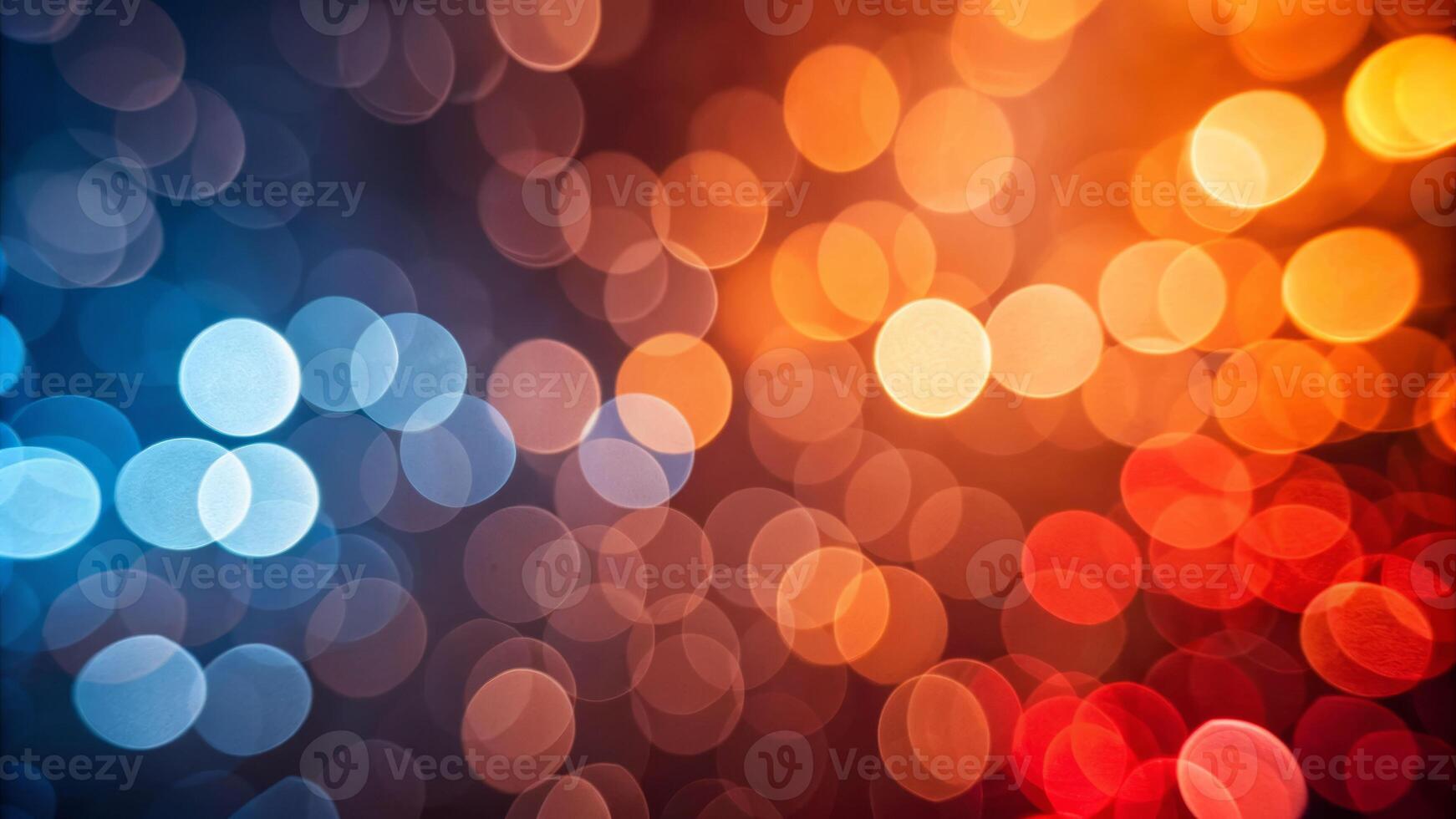 Cyan and orange bokeh overlay abstract background soft blurred atmosphere vibrant colorful visuals photo