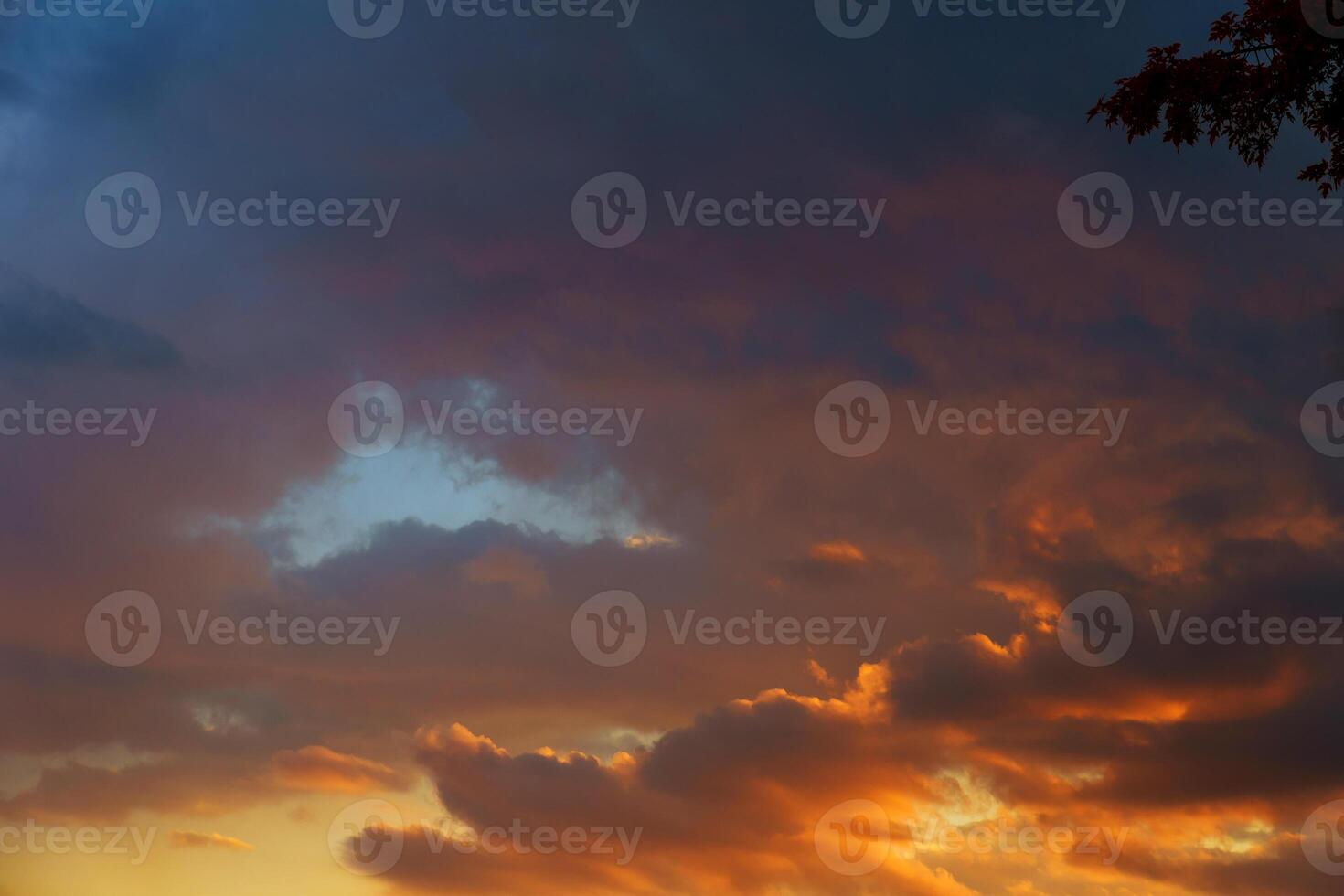 Beautiful Sunset clouds Abstract nature background. Dramatic and moody pink, purple and blue cloudy sunset sky photo