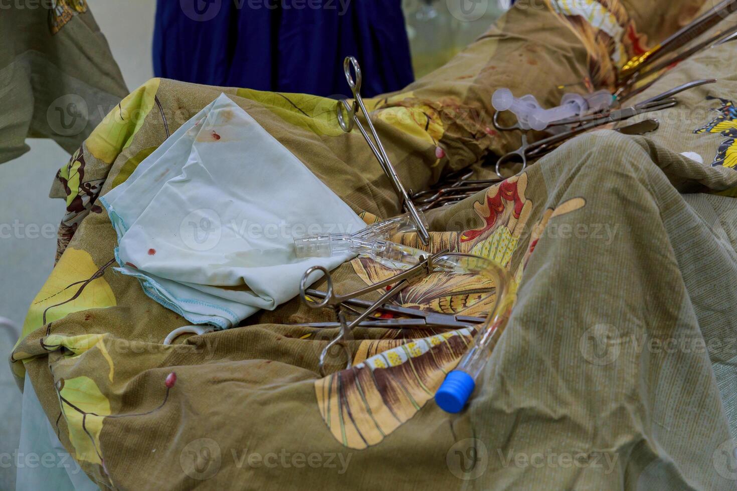surgical instruments for operation tool for operation on the operating table photo