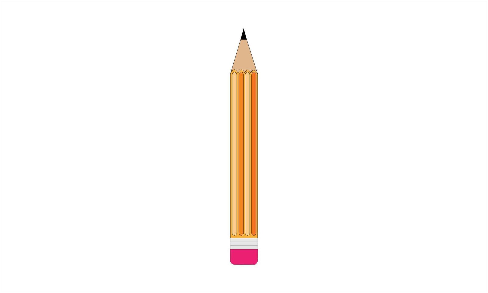 a pencil is shown on a white background vector