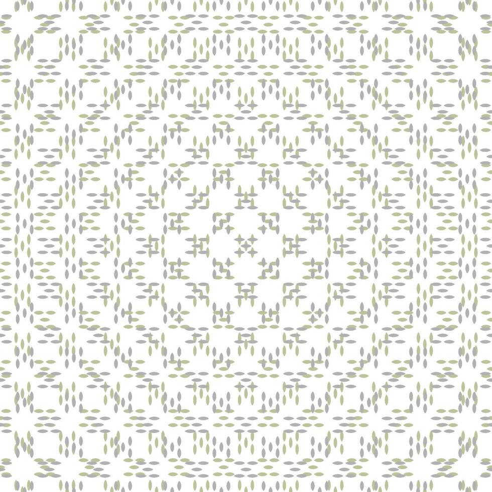 a square pattern with green leaves vector