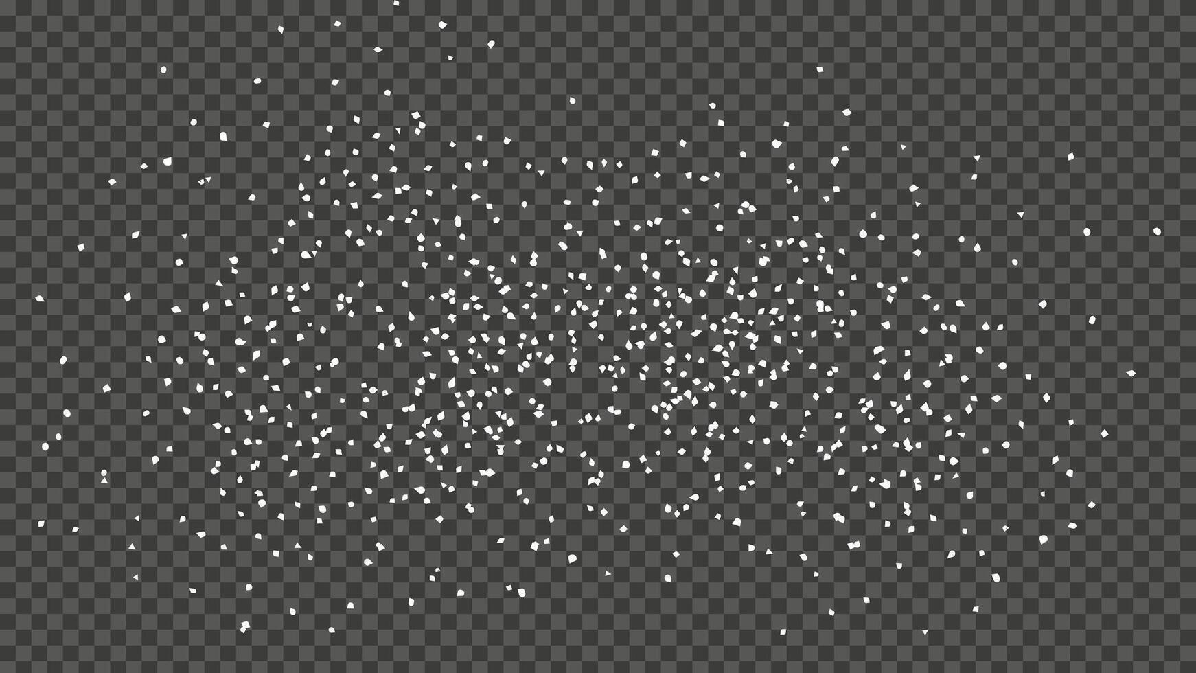 White rough distressed particles grunge texture vector
