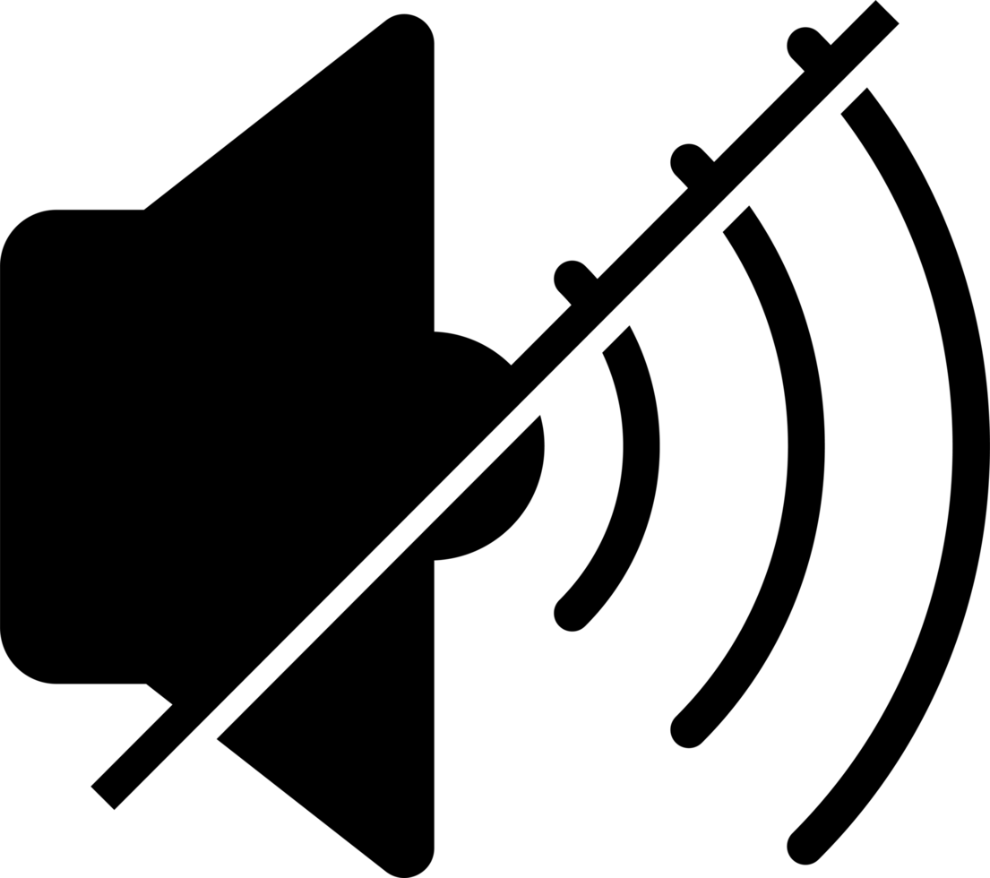 No sound sign indicating silence zone or no sound area sign and mute. mute sign. volume off. silent icon png
