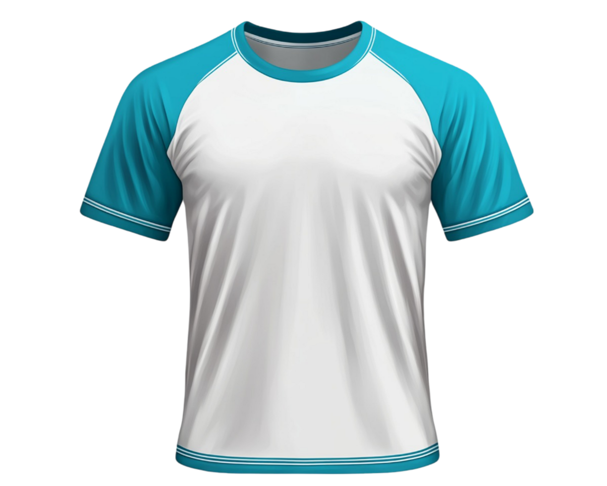 A raglan short sleeve round neck t-shirt png