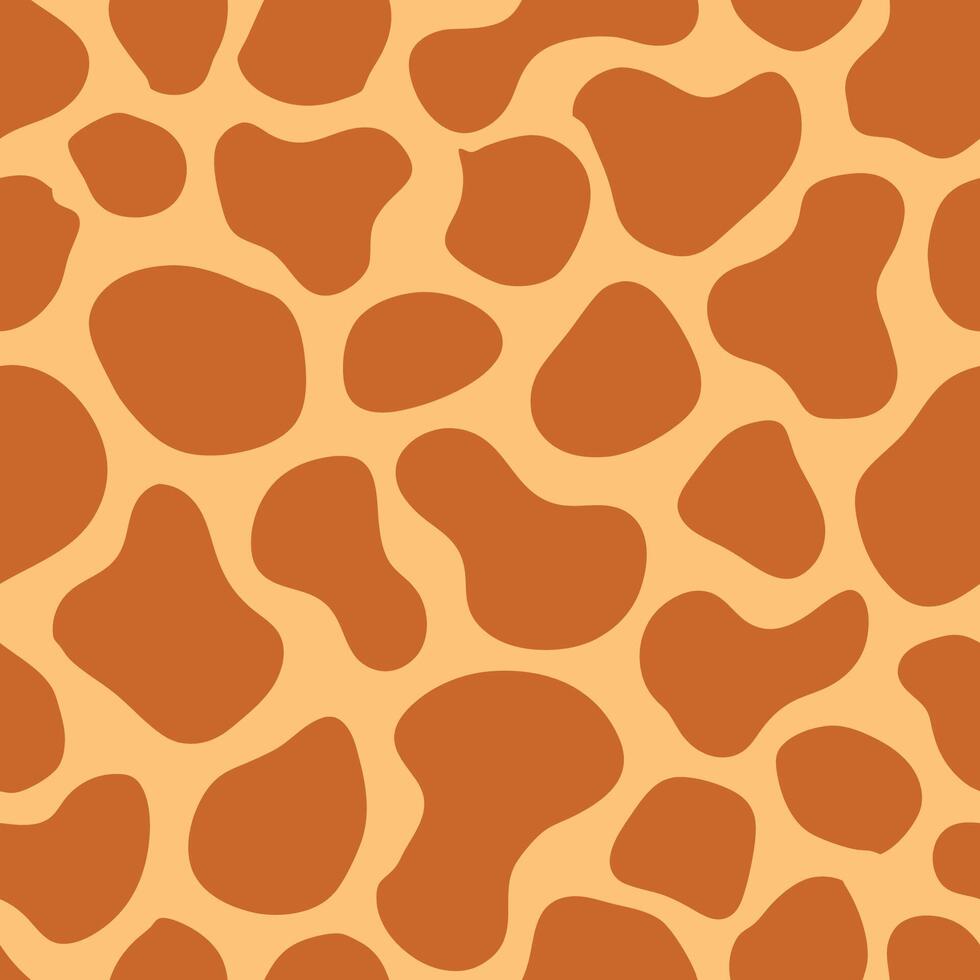 Giraffe skin Pattern illustration, animal print background vector