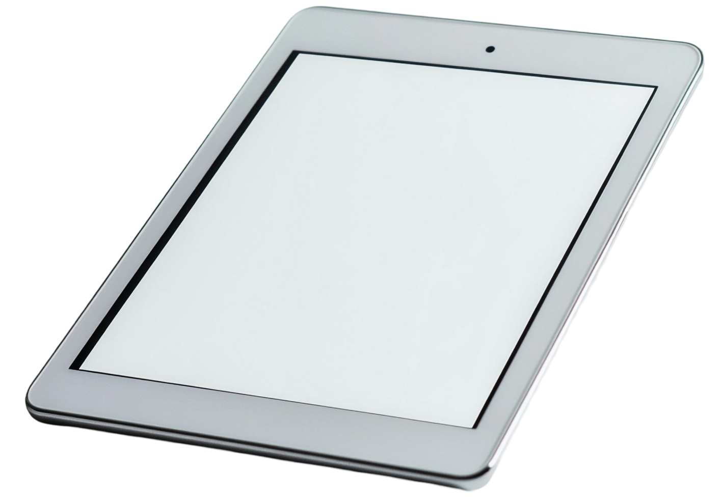 White Tablet with Blank Screen Modern Digital Device png