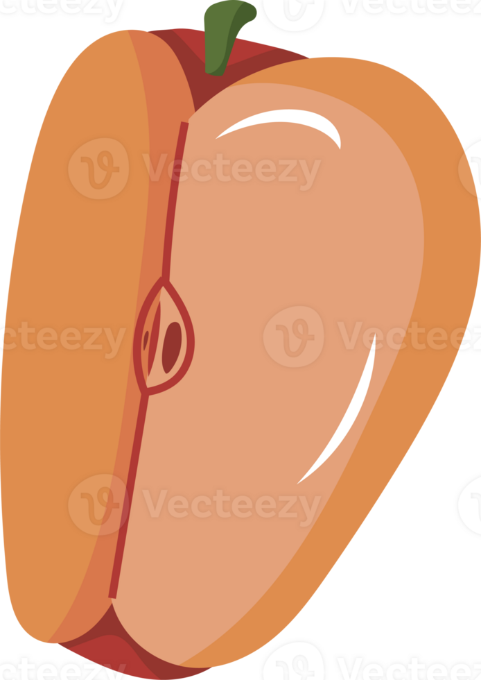 Illustration of a Slice of Sweet Apple png