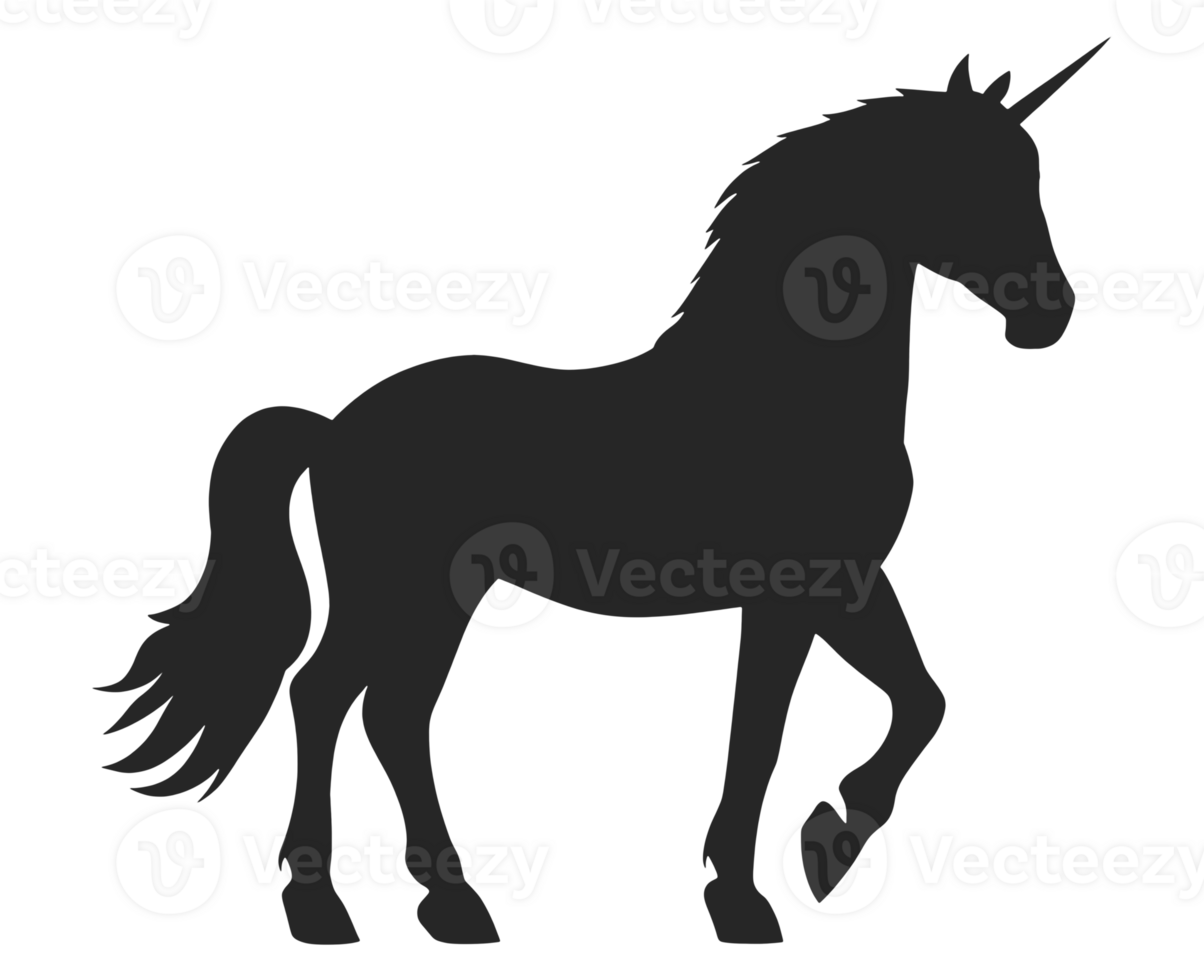 Unicorn Silhouette Isolated png