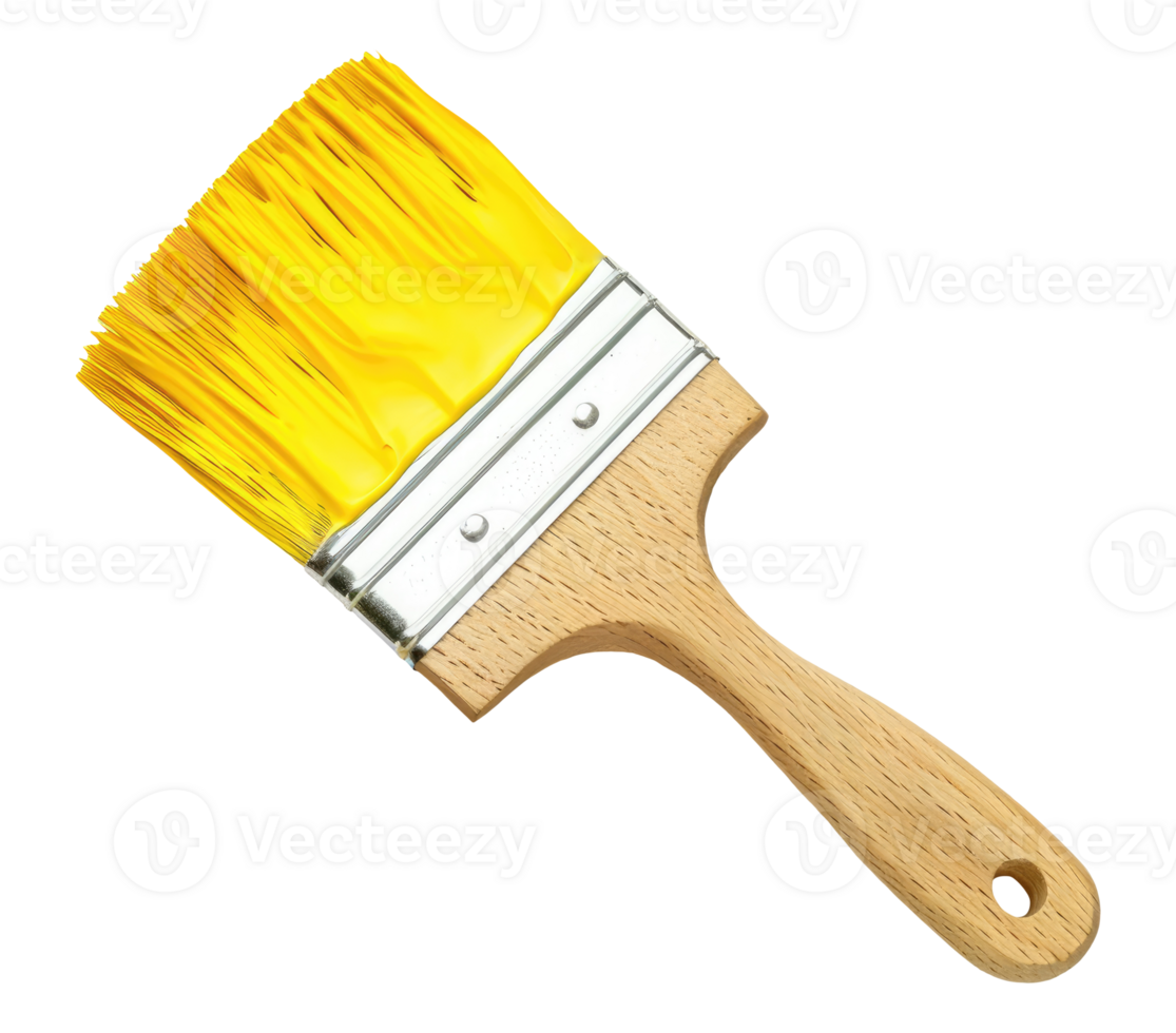 Yellow Paint Brush png