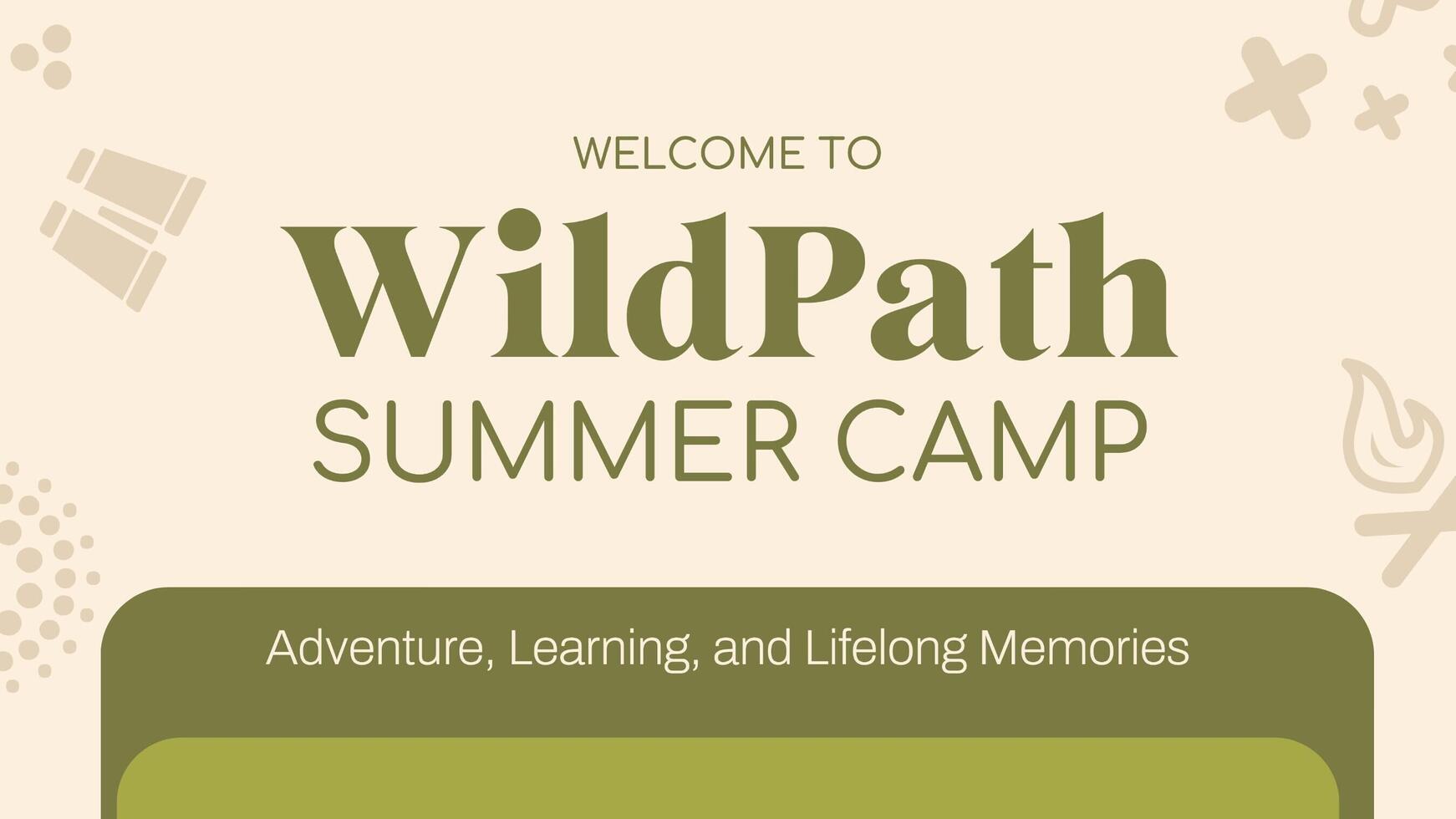Presentation of Summer Camp template