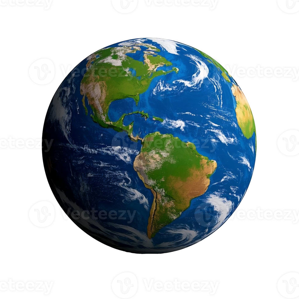 Transparent Background High Resolution Earth Image With Global Details From Space png