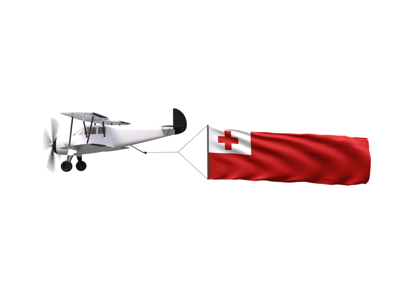A small airplane with a red cross on it png