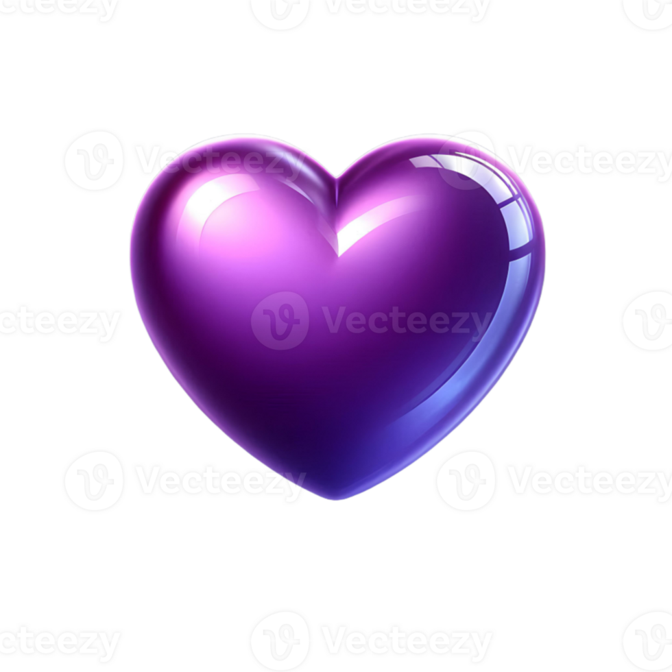 A purple heart isolated png