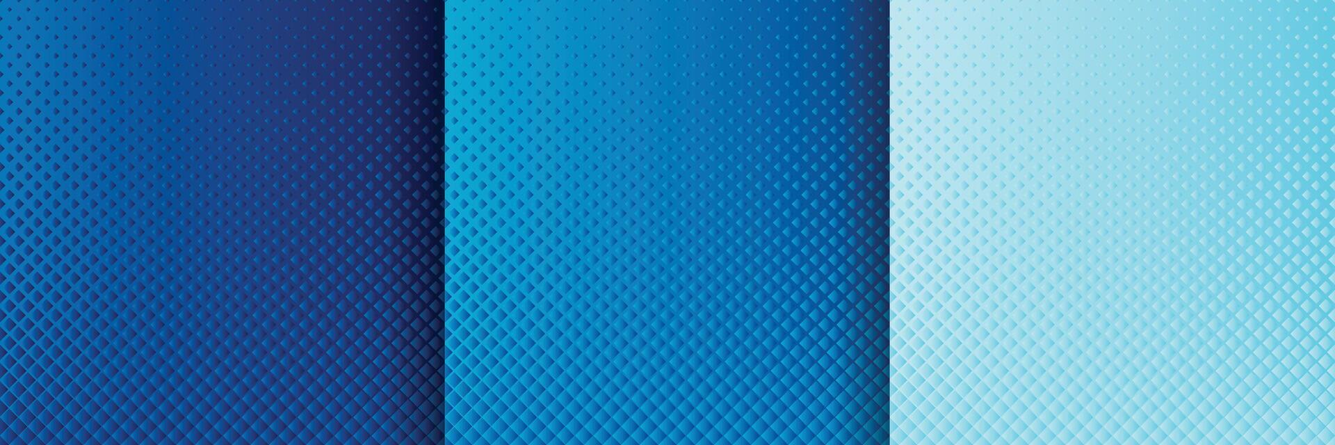 Abstract blue gradient halftone background design vector