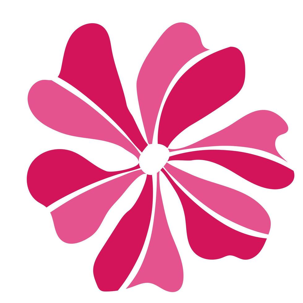 Eco icon pink flower flat vector