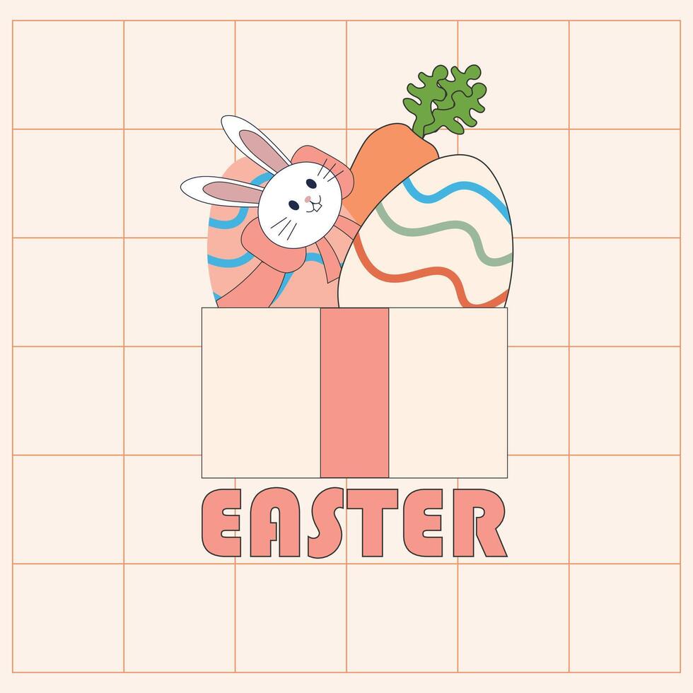easter egg gift vector