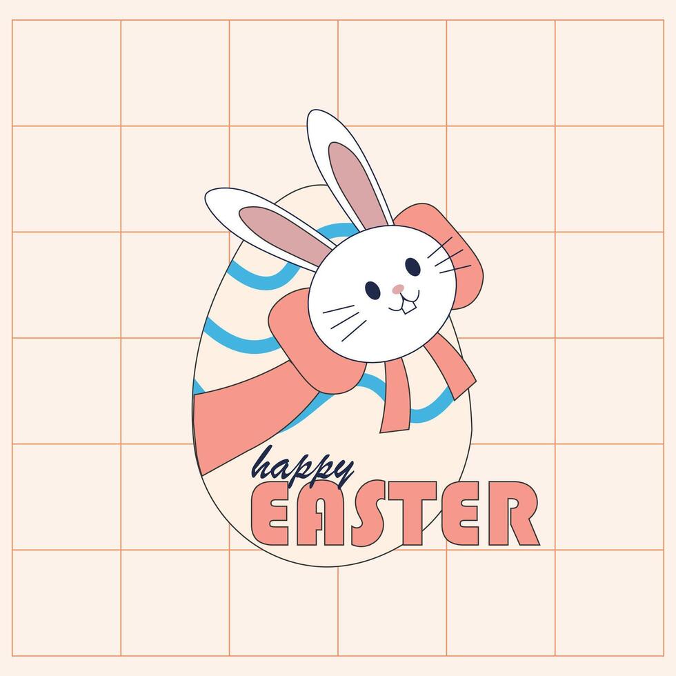cute easter egg vector