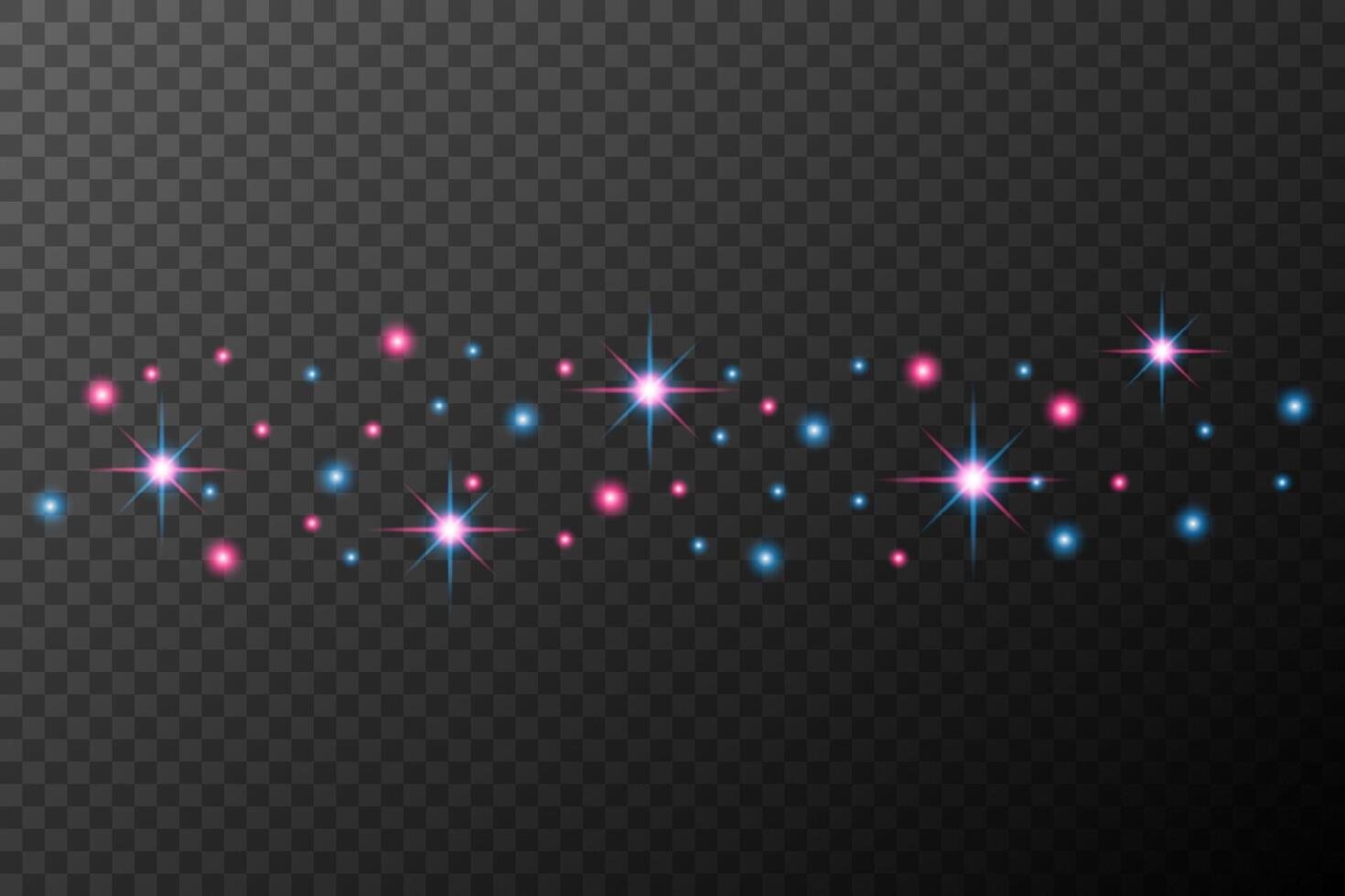 glowing stars on background vector