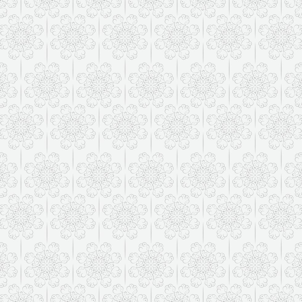 Flat mandala seamless pattern line template vector