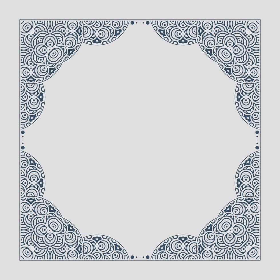 Elegant art decorative frame design vector
