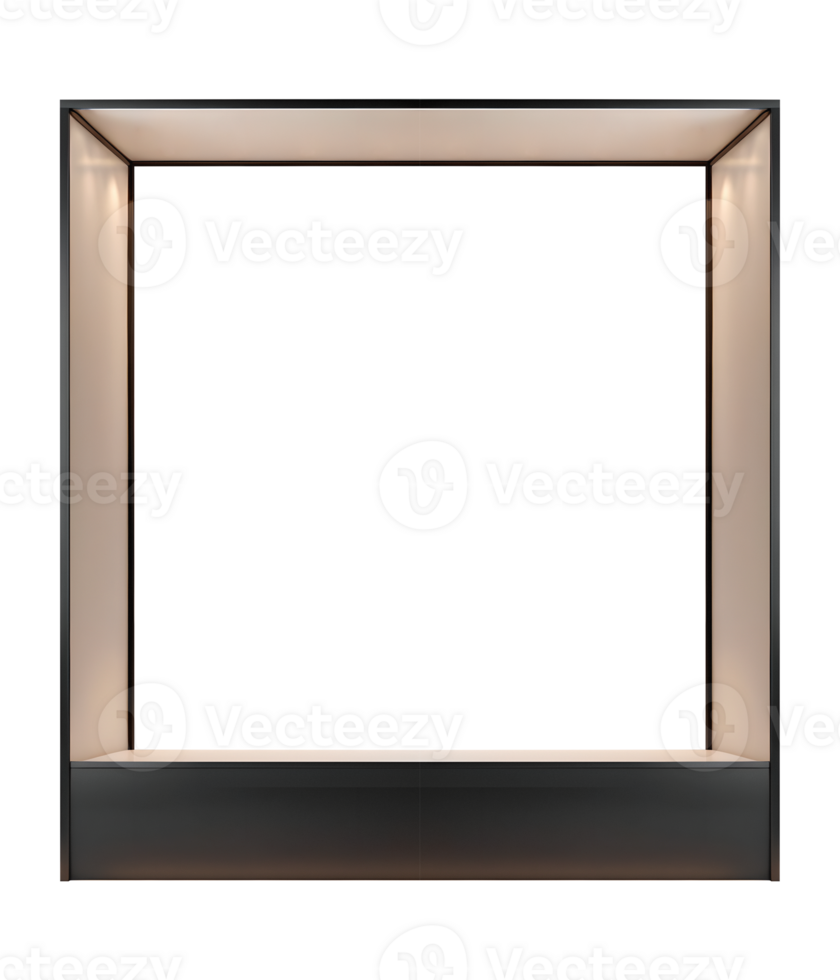 Box Event Booth Square Mockup Modern Design for Product Display png