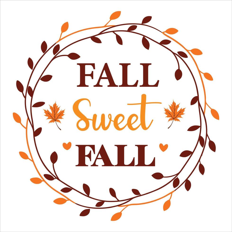 Autumn Vibes T-shirt Design with Fall Typography vector