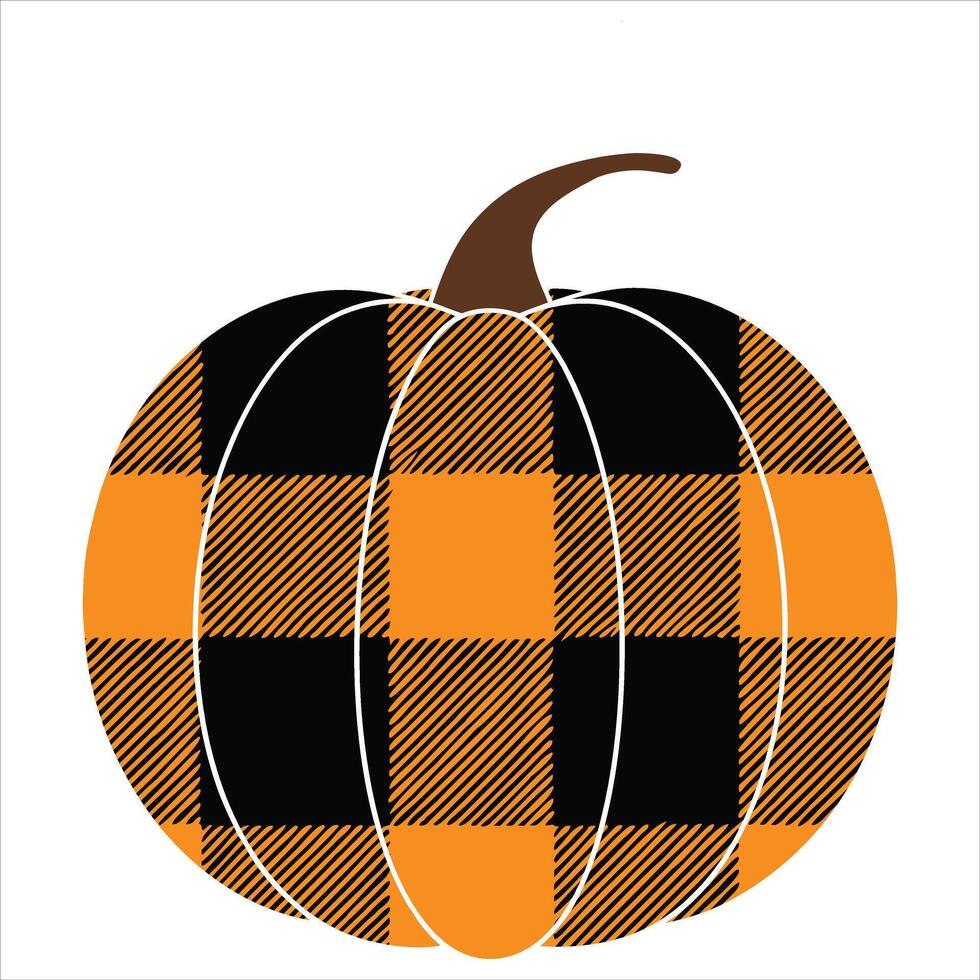Vibrant Autumn Pumpkin Clipart Illustration for Fall Designs vector