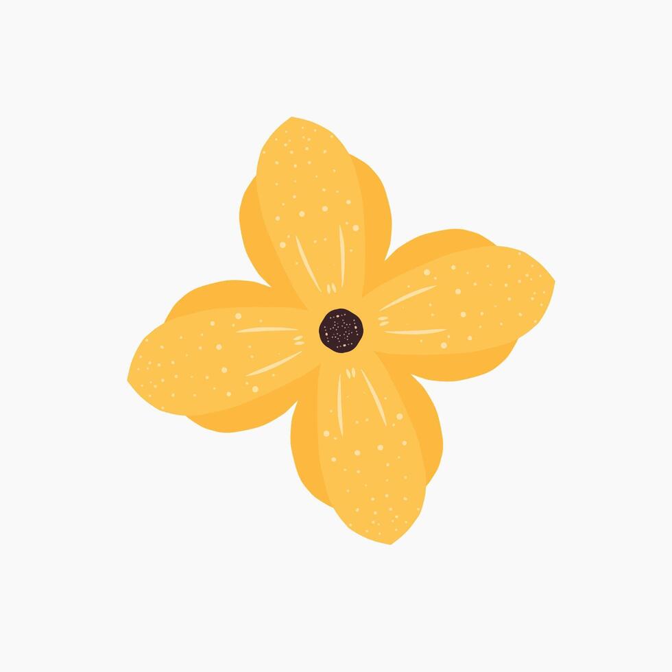 yellow flower design vector
