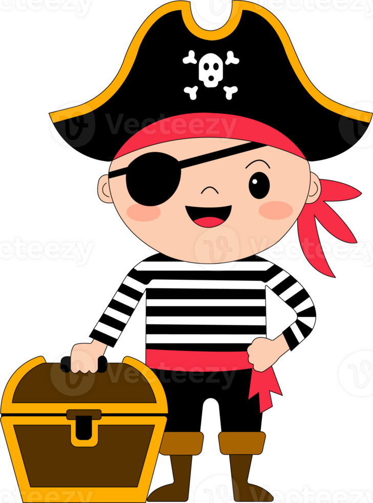 Cute pirate boy png