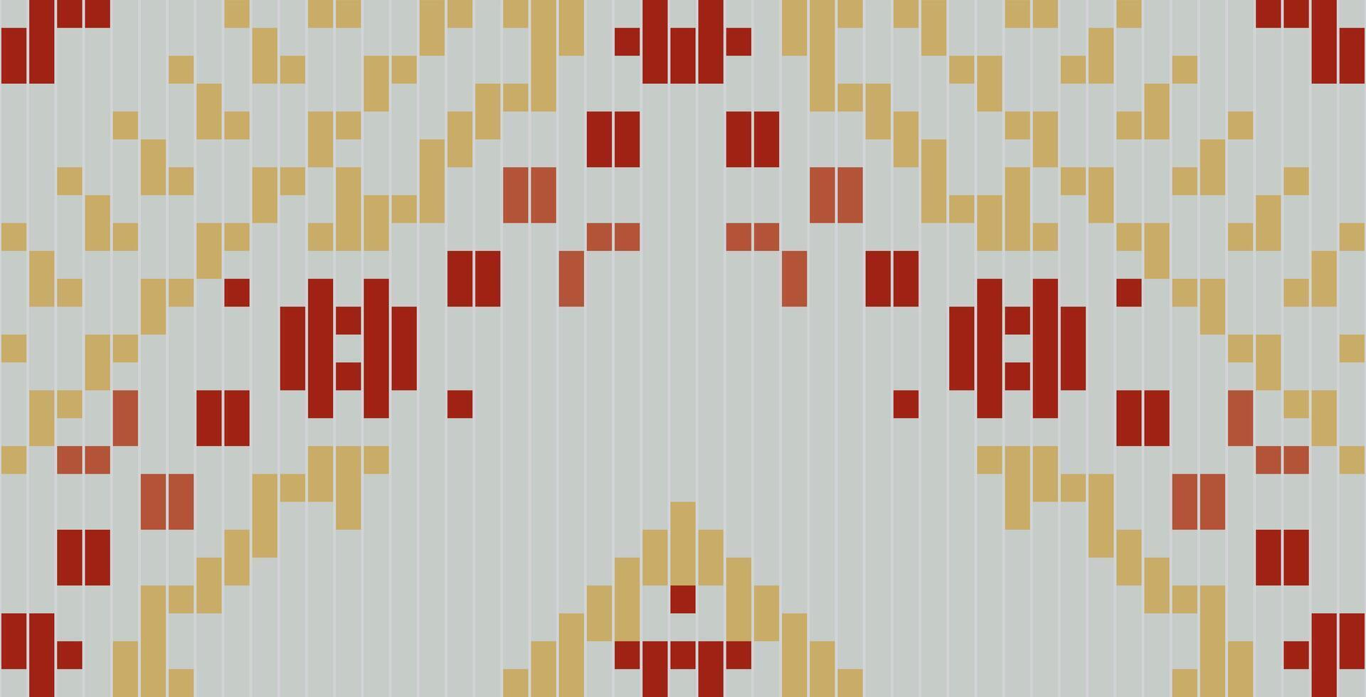 Nordic Arabic Geometric Patternfolk Embroidery, Aztec Geometric Ornament Print. Design for Carpet, Wallpaper, Clothing, Wrapping, Fabric vector
