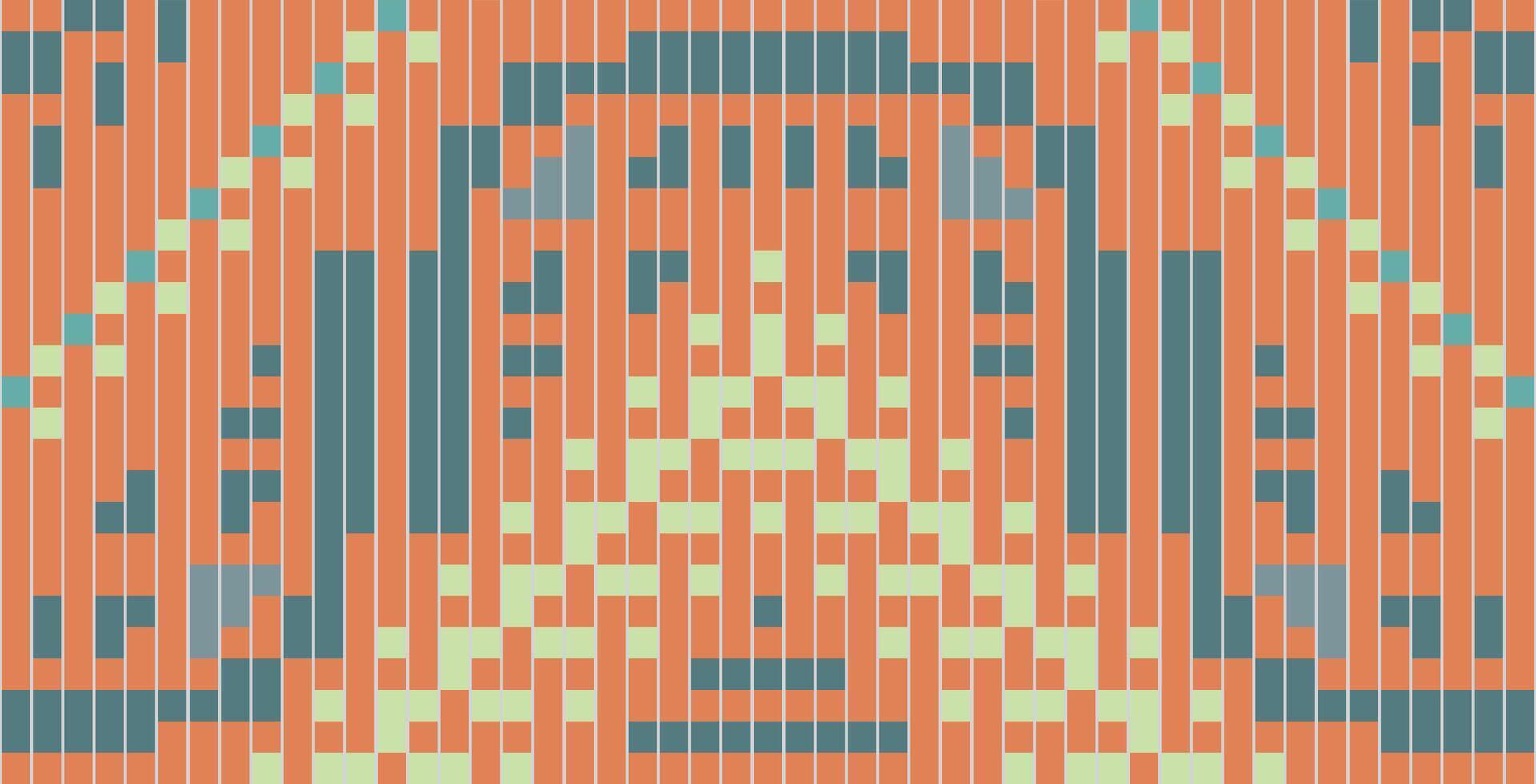 Aztec Pixel Traditional Indian Melodic Patternfolk Embroidery, Aztec Geometric Ornament Print. Design for Carpet, Wallpaper, Clothing, Wrapping, Fabric vector