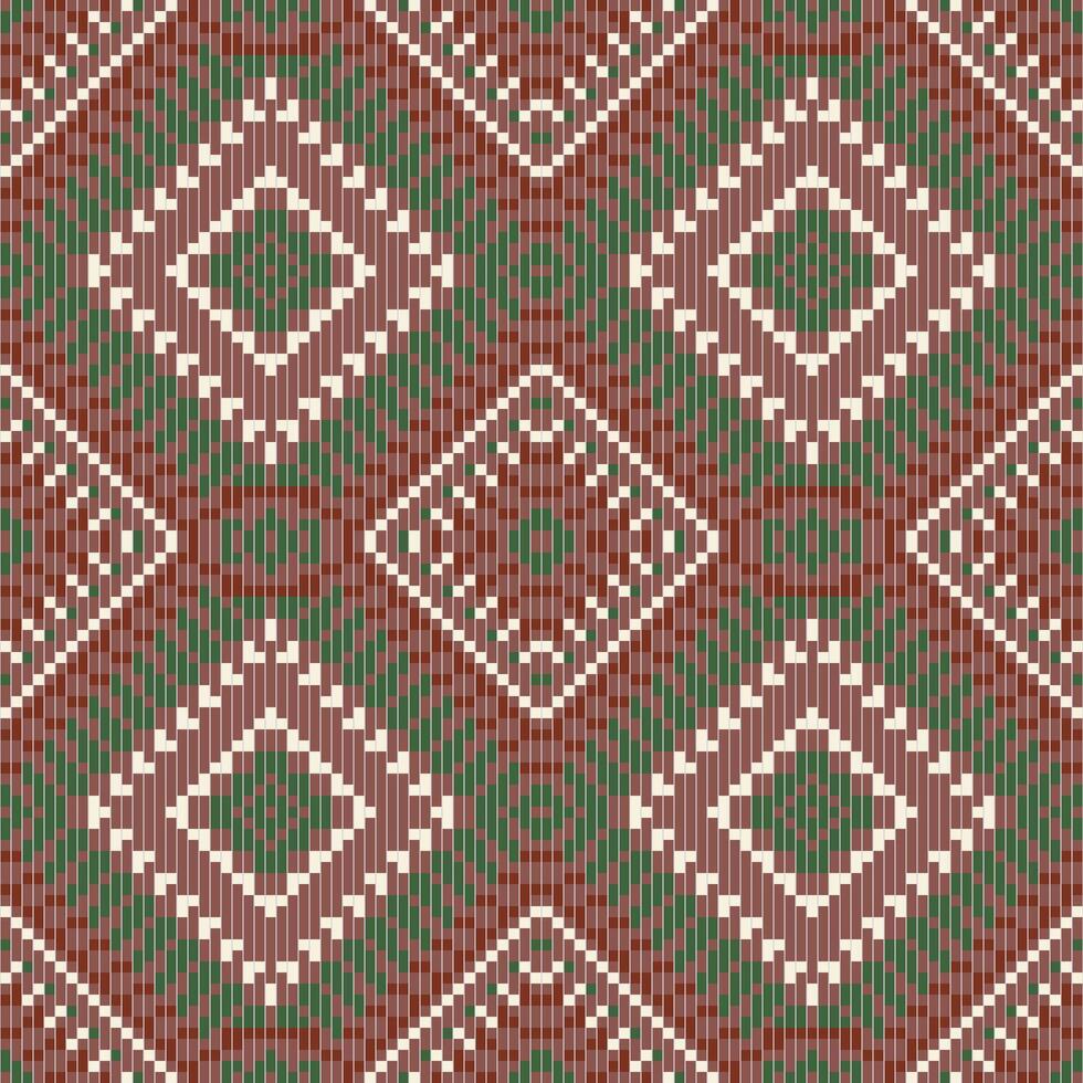 Embroidery Abstract Seamless Geometric Patternfolk Embroidery, Aztec Geometric Ornament Print. Design for Carpet, Wallpaper, Clothing, Wrapping, Fabric vector