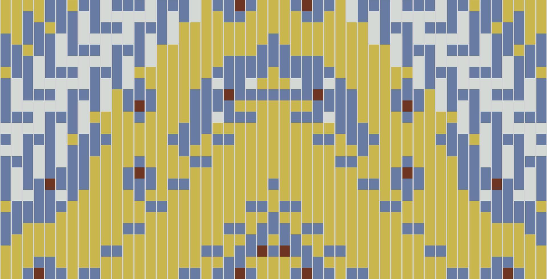 Shawl Traditional Log Cabin Quilt Patternfolk Embroidery, Aztec Geometric Ornament Print. Design for Carpet, Wallpaper, Clothing, Wrapping, Fabric vector